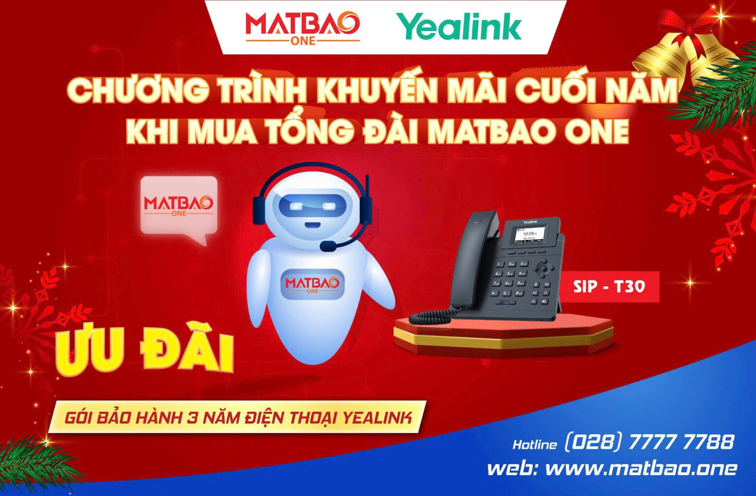 Mắt Bão One cùng Yealink tổ chức chương trình khuyến mãi cuối năm cực hấp dẫn