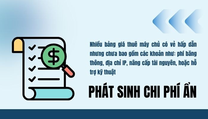 Phát sinh chi phí ẩn