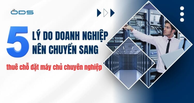 5 Lý do doanh nghiệp nên chuyển sang thuê chỗ đặt máy chủ chuyên nghiệp