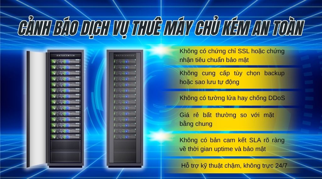 Cảnh báo dịch vụ thuê máy chủ kém an toàn