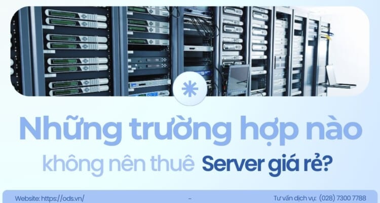 Những trường hợp nào không nên thuê server giá rẻ