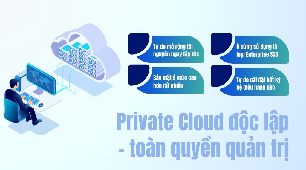 Private Cloud độc lập - toàn quyền quản trị