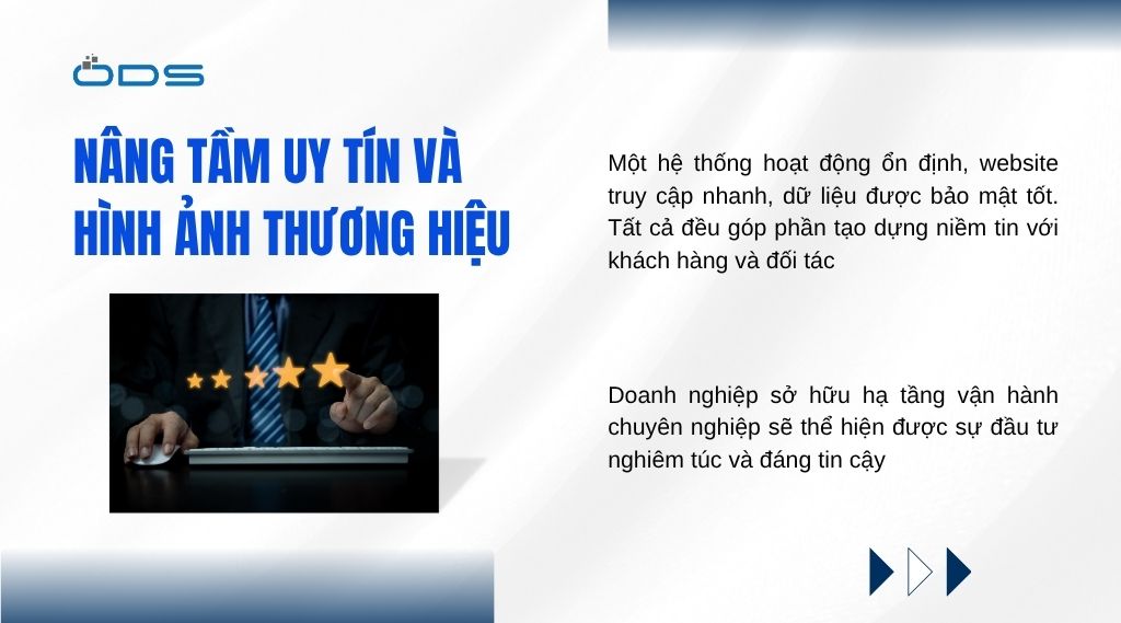 Thuê chỗ đặt máy chủ giúp nâng tầm uy tín và hình ảnh thương hiệu