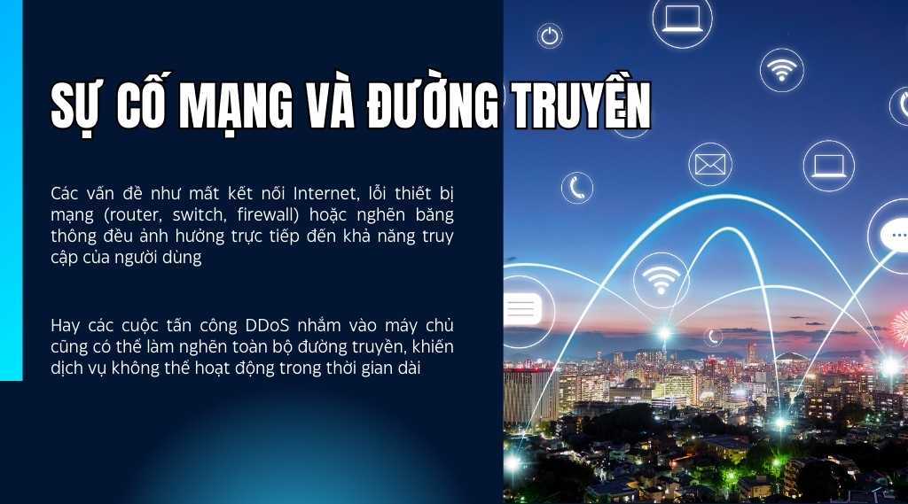 Sự cố mạng và đường truyền