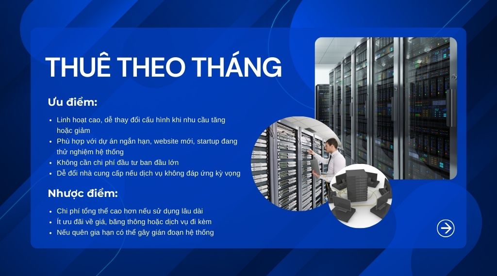 Thuê máy chủ theo tháng