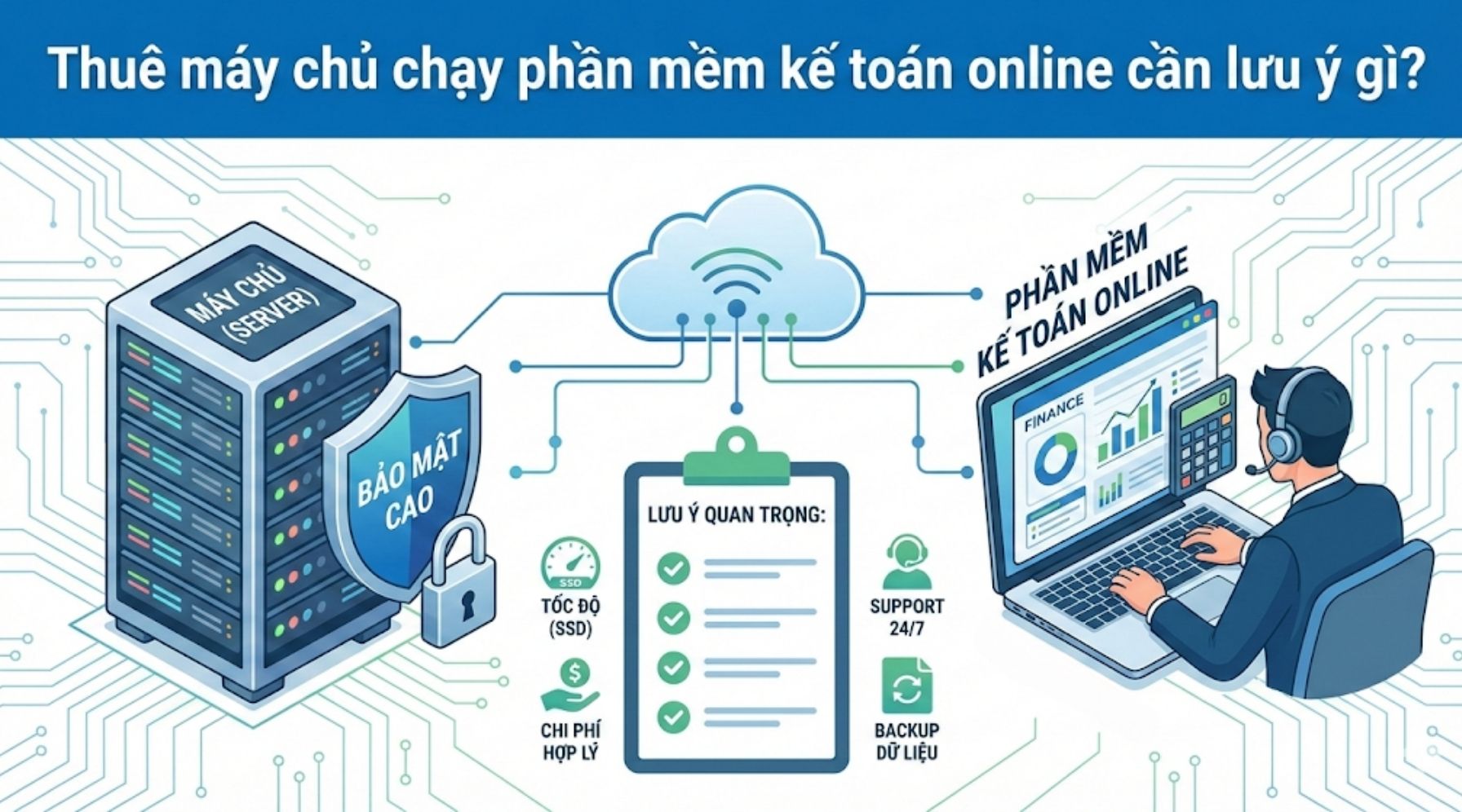 Thuê máy chủ chạy phần mềm kế toán online cần lưu ý gì?